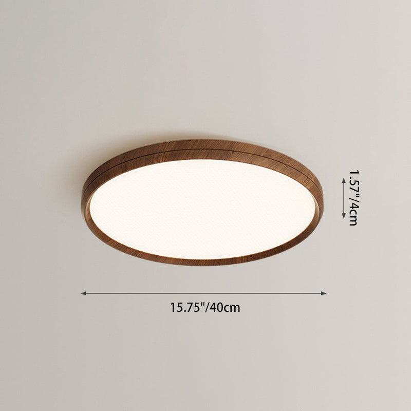 Plafonnier LED rond en aluminium acrylique nordique contemporain pour salon 