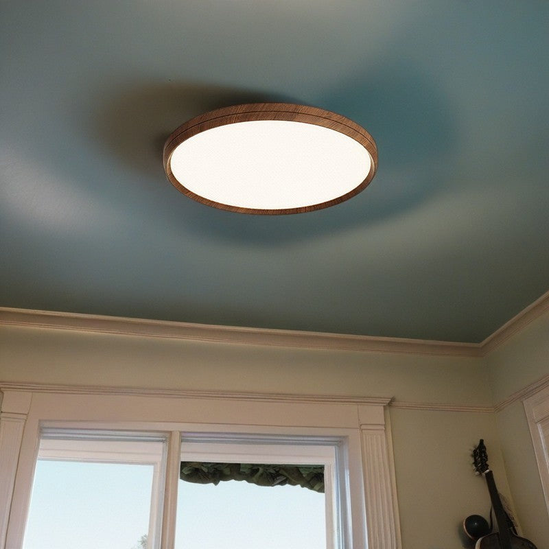 Plafonnier LED rond en aluminium acrylique nordique contemporain pour salon 