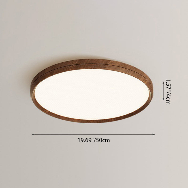 Plafonnier LED rond en aluminium acrylique nordique contemporain pour salon 