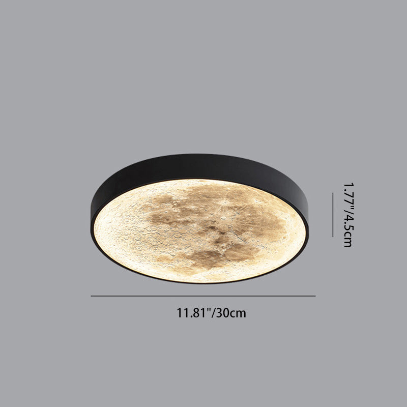 Luz de techo empotrada LED de vidrio de hierro redondo creativo contemporáneo para jardín 