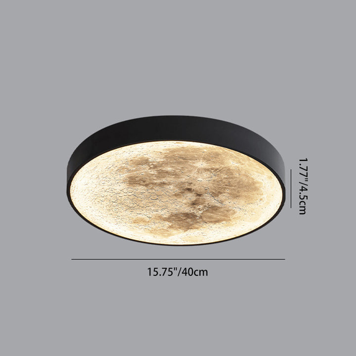 Luz de techo empotrada LED de vidrio de hierro redondo creativo contemporáneo para jardín 
