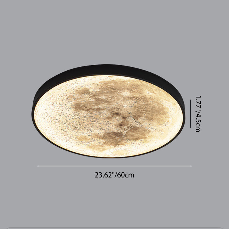 Luz de techo empotrada LED de vidrio de hierro redondo creativo contemporáneo para jardín 