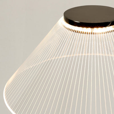 Contemporary Luxury Round Iron Acrylic LED Standing Floor Lamp For Living Room
