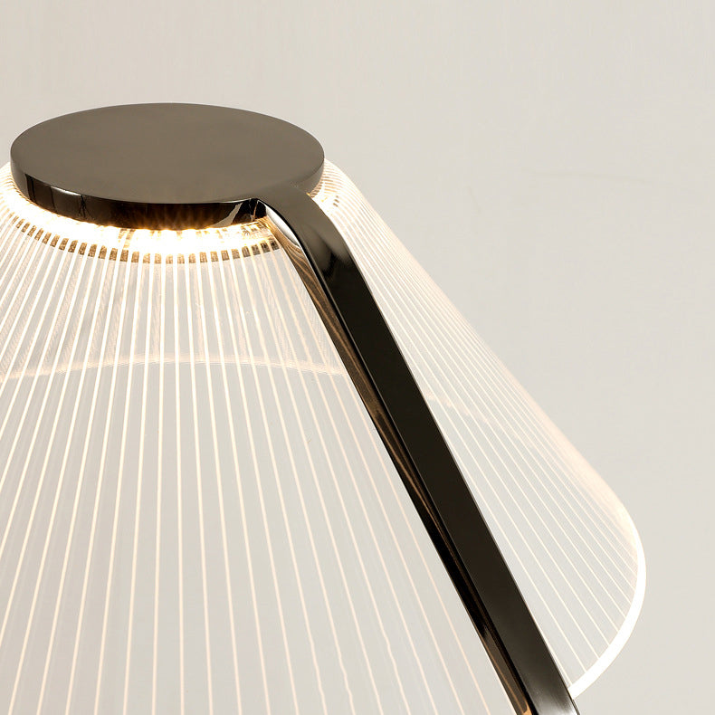 Contemporary Luxury Round Iron Acrylic LED Standing Floor Lamp For Living Room