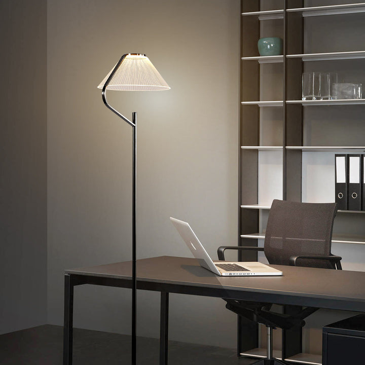 Contemporary Luxury Round Iron Acrylic LED Standing Floor Lamp For Living Room