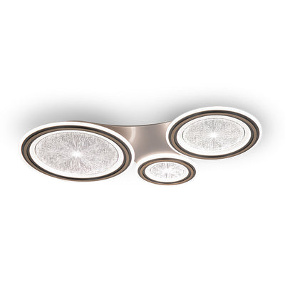 Moderne Einfachheit Runde Aluminium Acryl LED Unterputz Deckenleuchte für Wohnzimmer 