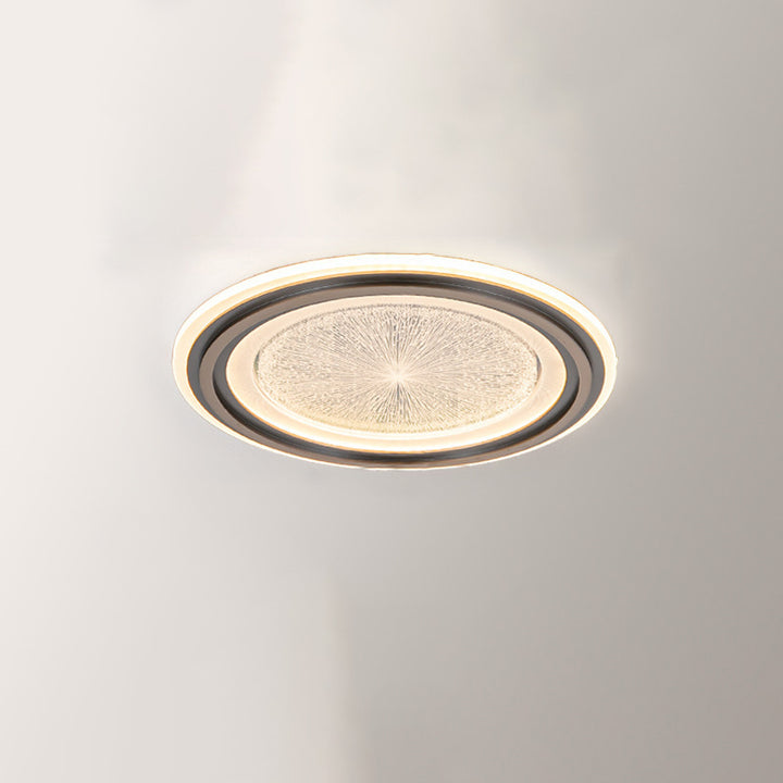Plafonnier LED rond en aluminium acrylique de simplicité moderne pour salon 