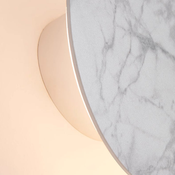 Contemporary Creative Rock Board Round Glacier Iron Acrylic LED Wall Sconce Lamp For Living Room