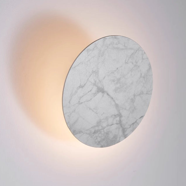 Contemporary Creative Rock Board Round Glacier Iron Acrylic LED Wall Sconce Lamp For Living Room