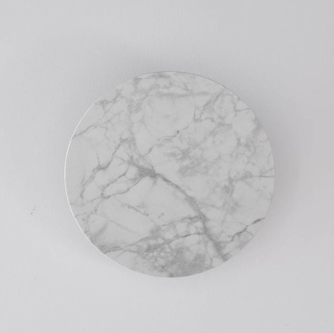 Contemporary Creative Rock Board Round Glacier Iron Acrylic LED Wall Sconce Lamp For Living Room