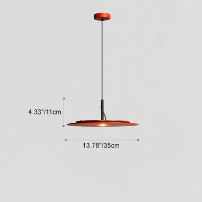 Lustre LED Rond en Fer Minimaliste Moderne pour Salon 