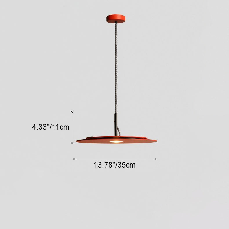 Lustre LED Rond en Fer Minimaliste Moderne pour Salon 