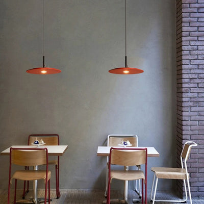 Lustre LED Rond en Fer Minimaliste Moderne pour Salon 