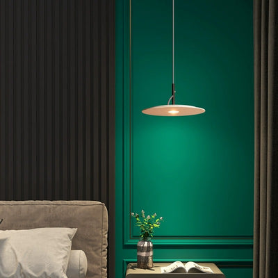 Lustre LED Rond en Fer Minimaliste Moderne pour Salon 
