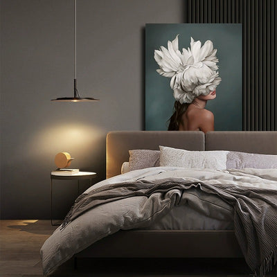 Lustre LED Rond en Fer Minimaliste Moderne pour Salon 
