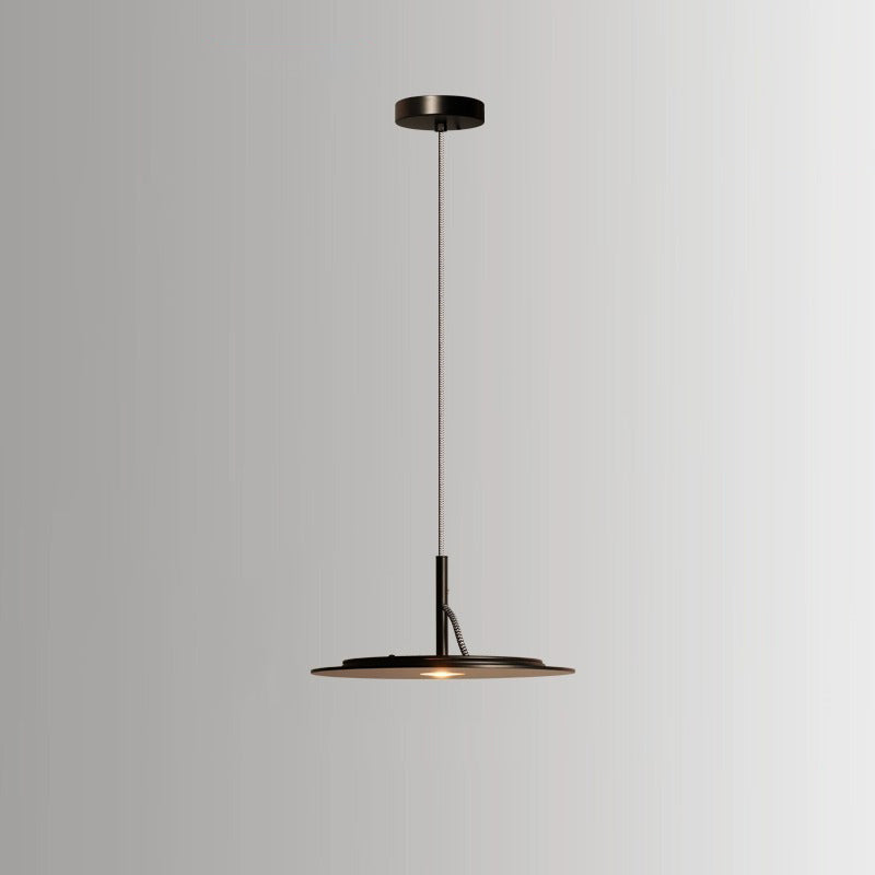 Lustre LED Rond en Fer Minimaliste Moderne pour Salon 
