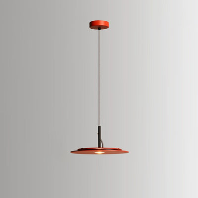 Lustre LED Rond en Fer Minimaliste Moderne pour Salon 