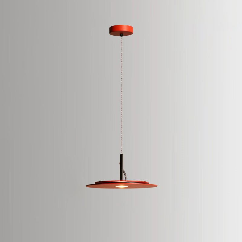 Lustre LED Rond en Fer Minimaliste Moderne pour Salon 