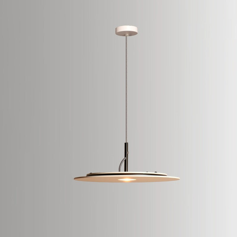 Lustre LED Rond en Fer Minimaliste Moderne pour Salon 
