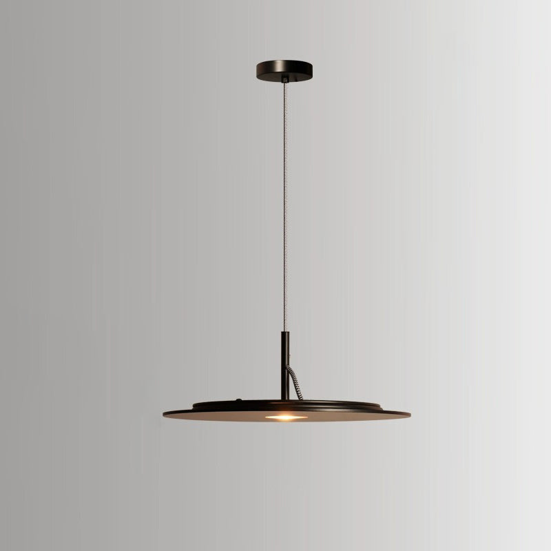 Lustre LED Rond en Fer Minimaliste Moderne pour Salon 