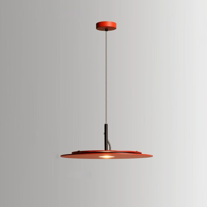 Lustre LED Rond en Fer Minimaliste Moderne pour Salon 