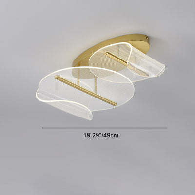 Lustre LED moderne de luxe à base ronde en aluminium avec acrylique irrégulier pour plafond, pour salon 