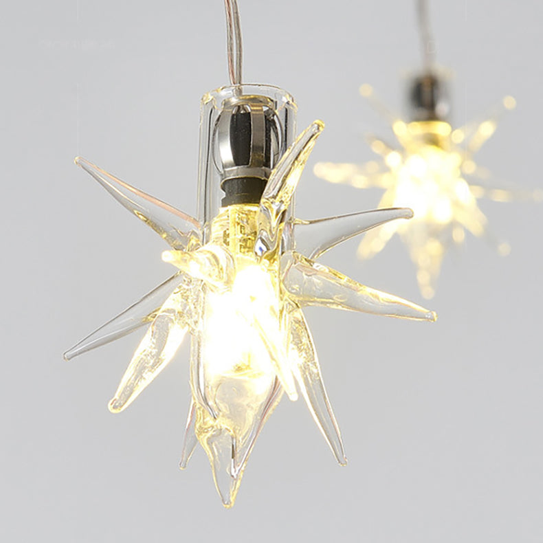 Plafonnier contemporain créatif pour petite fille astronaute en silicone, fer et résine avec 6 lumières pour le salon 