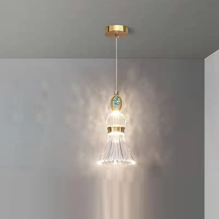 Moderne minimalistische runde Basis Eisen Acryl LED Pendelleuchte für Wohnzimmer 