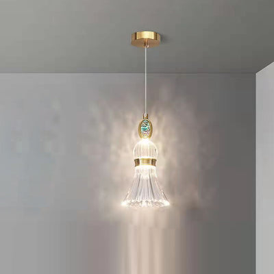 Lustre LED en acrylique et fer à base ronde minimaliste moderne pour salon 