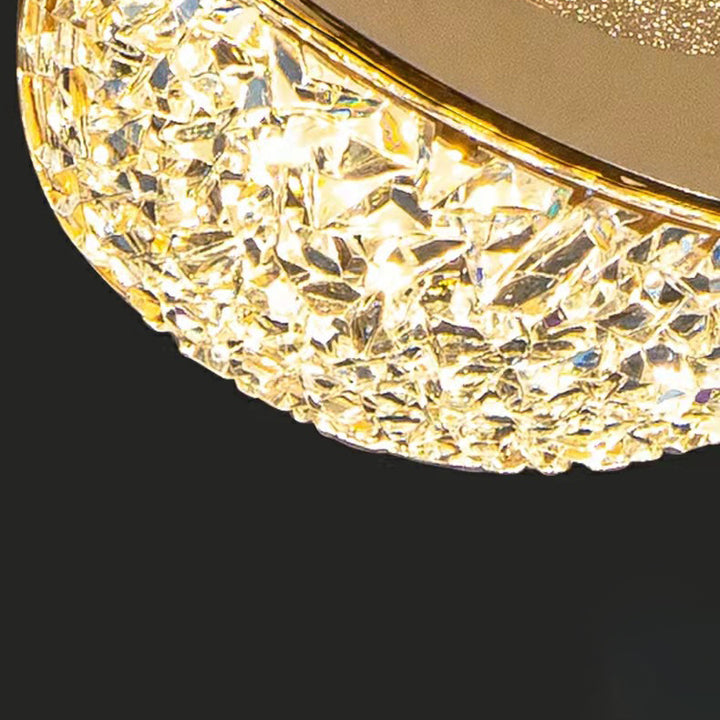 Moderne minimalistische runde Basis Eisen Acryl LED Pendelleuchte für Wohnzimmer 