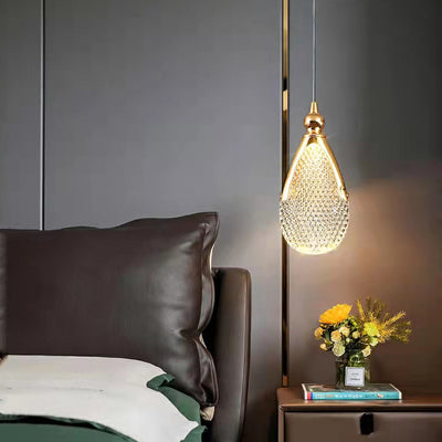 Lustre LED en acrylique et fer à base ronde minimaliste moderne pour salon 
