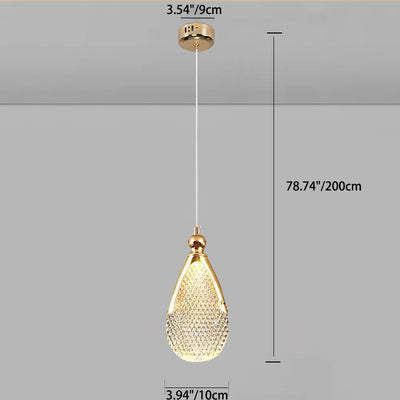 Lustre LED en acrylique et fer à base ronde minimaliste moderne pour salon 