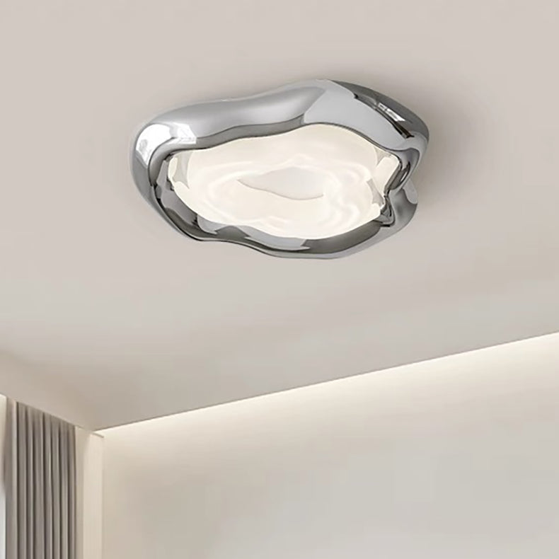 Plafonnier LED en résine PE de forme triangulaire irrégulière créative contemporaine pour salon 