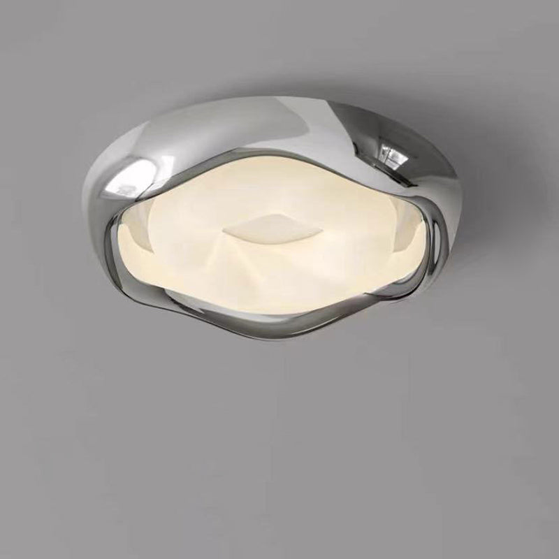Plafonnier LED en résine PE de forme triangulaire irrégulière créative contemporaine pour salon 