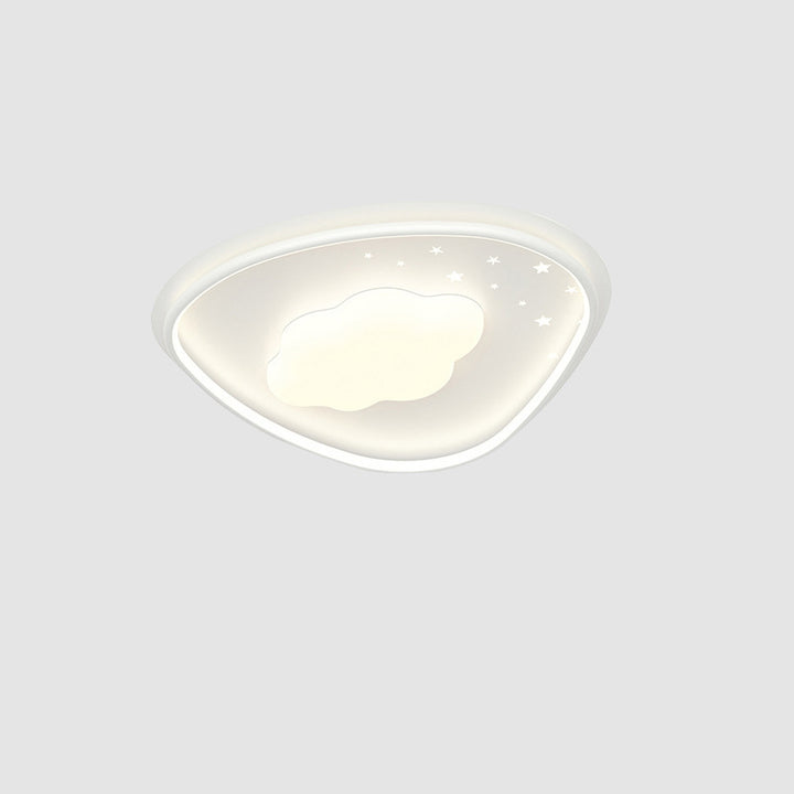 Moderne minimalistische Wolken-Blumenform Eisen Acryl LED Deckenleuchte für Schlafzimmer 