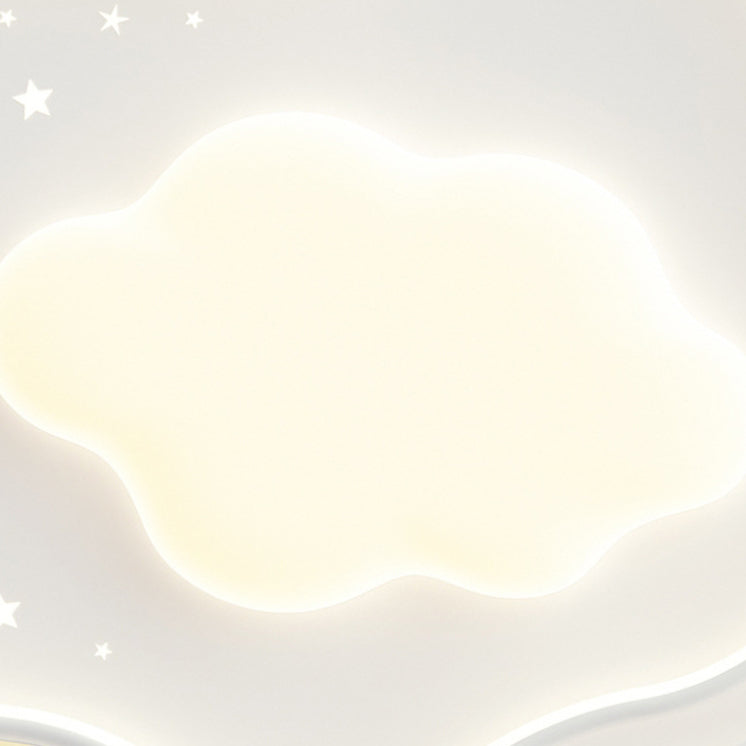 Iluminación de Montaje Empotrado LED de Hierro Acrílico con Forma de Flor de Nube Minimalista Moderna para Dormitorio 