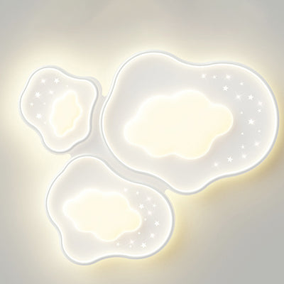 Iluminación de Montaje Empotrado LED de Hierro Acrílico con Forma de Flor de Nube Minimalista Moderna para Dormitorio 
