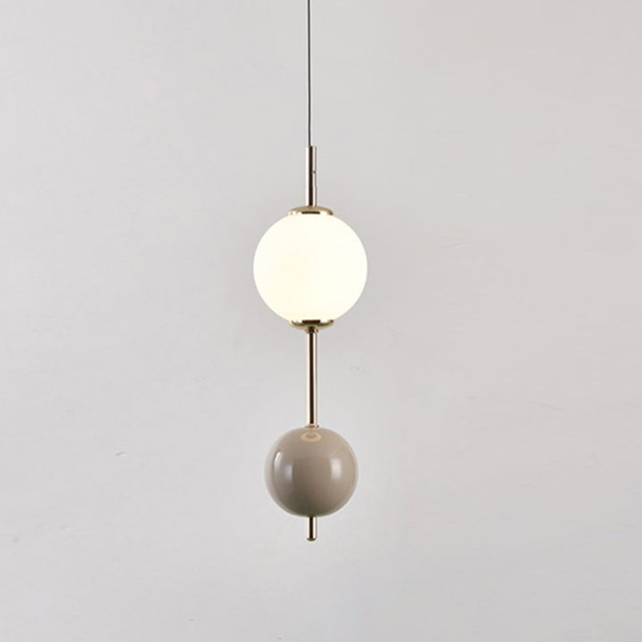Modern Minimalist Iron Candied Haws Colorful Ball LED Pendant Light For Bedroom