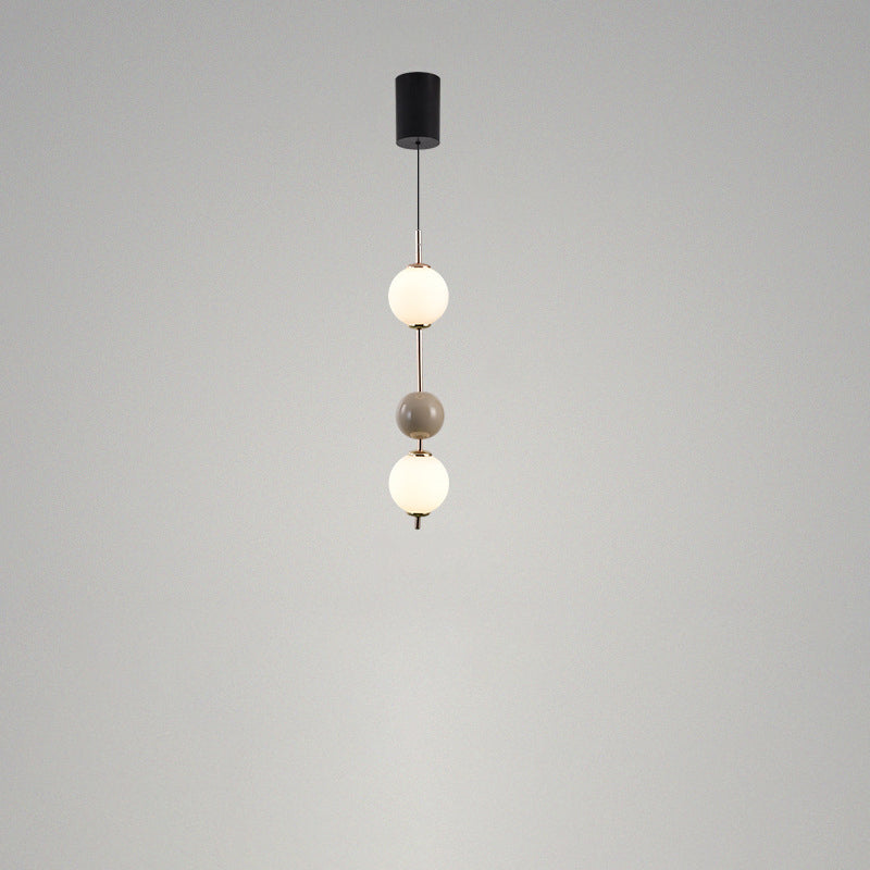 Moderne minimalistische Eisen verstellbare Draht bunte runde Ball LED Pendelleuchte für Schlafzimmer 