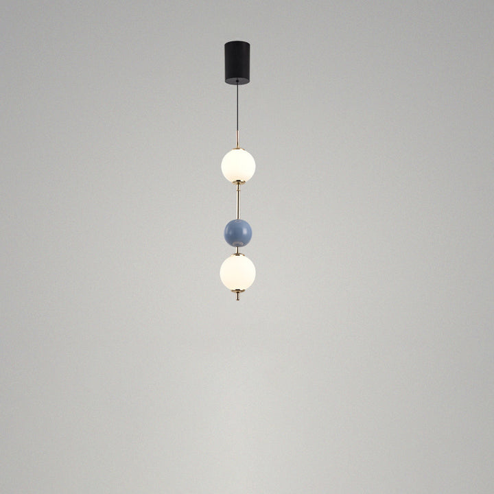 Moderne minimalistische Eisen verstellbare Draht bunte runde Ball LED Pendelleuchte für Schlafzimmer 