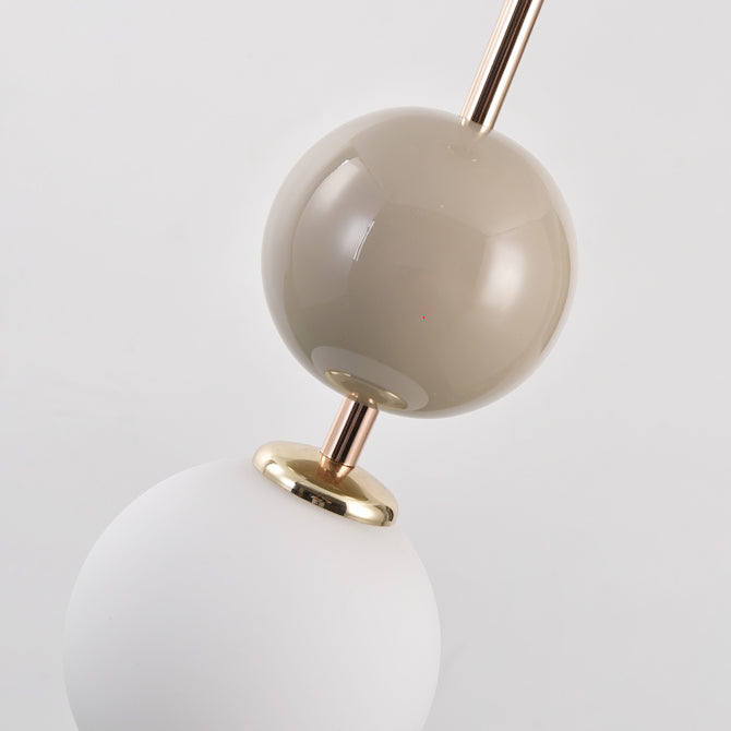 Moderne minimalistische Eisen verstellbare Draht bunte runde Ball LED Pendelleuchte für Schlafzimmer 