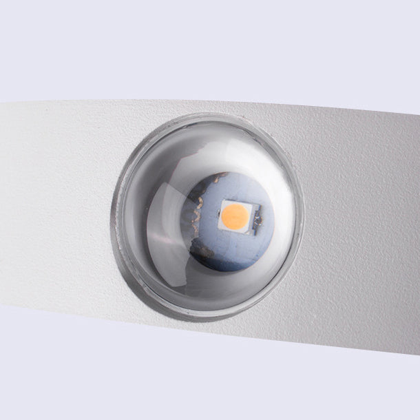 Moderne Einfachheit wasserdichte Aluminiumwelle LED Wandleuchte Lampe für den Außenbereich 
