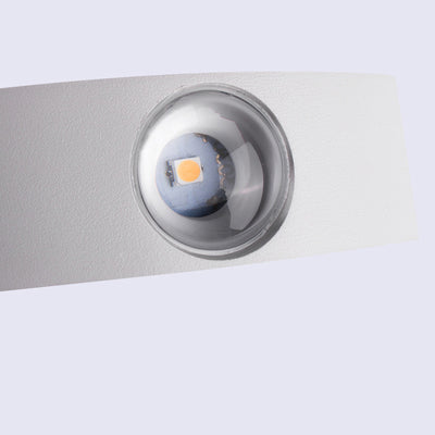 Moderne Einfachheit wasserdichte Aluminiumwelle LED Wandleuchte Lampe für den Außenbereich 