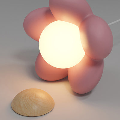 Suspension Luminaire en Résine de Bois et Fleurs Nordiques Contemporaines à 1 Lumière pour Salon 