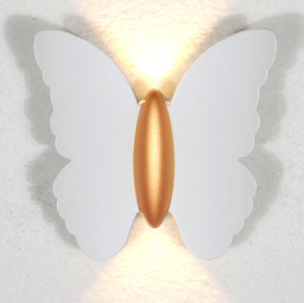 Applique murale LED en aluminium étanche papillon minimaliste moderne pour patio extérieur 