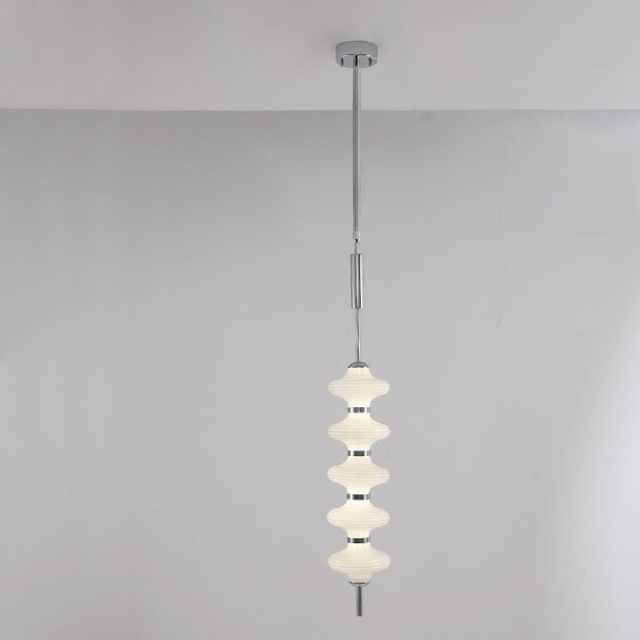 Zeitgenössische kreative Kürbis Hardware Glas LED Pendelleuchte für Wohnzimmer 