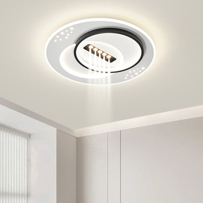 Moderne Einfachheit Drei Runde Quadrat Rechteckige Eisen Acryl LED Unterputz Deckenleuchte Für Schlafzimmer 
