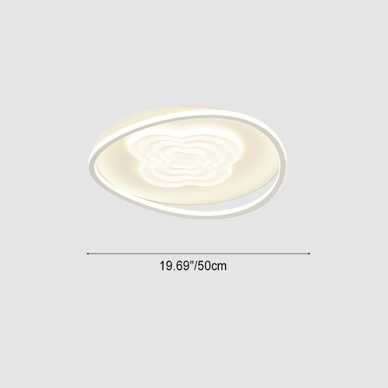 Plafonnier LED en forme irrégulière minimaliste moderne en fer, acrylique et aluminium pour chambre 