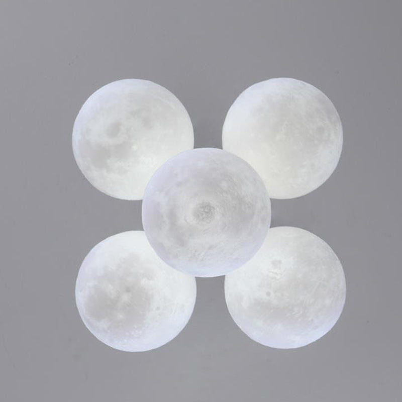 Contemporary Nordic Adjustable Moon Bubble Iron PLA 5/13-Lights Chandelier For Dining Room