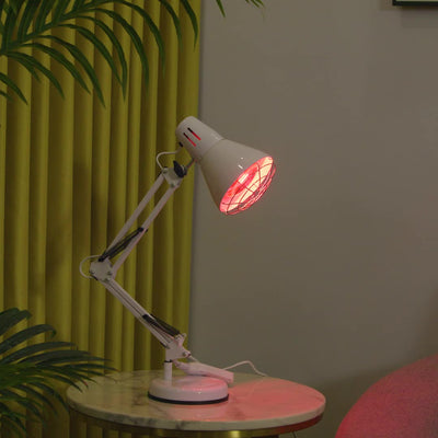 Modern Minimalist Infrared Long Arm Iron 1-Light Table Lamp For Beside